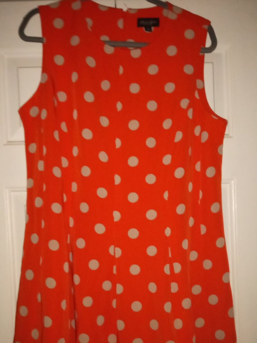 Orange and tan retro swing dress.. 14W